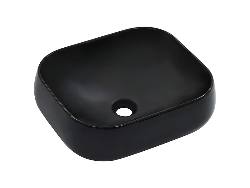 Lavabo 44,5x39,5x14,5 cm cerámica negro ES66556