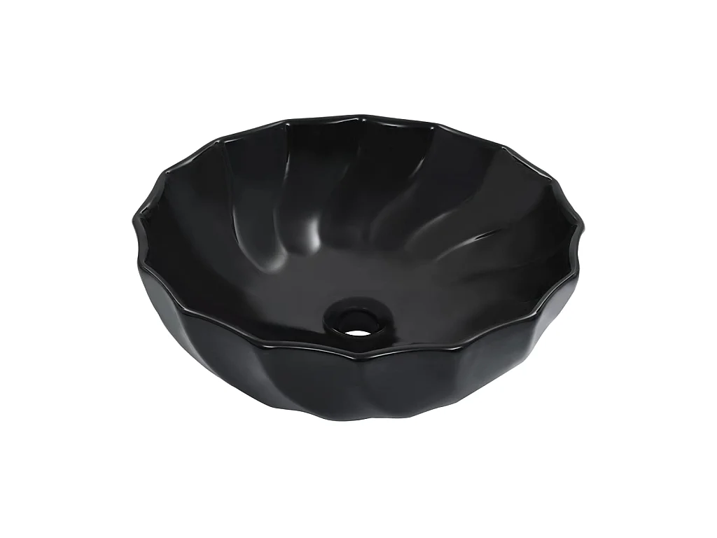 Vasque 46x17 cm Céramique Noir WVGQ7373