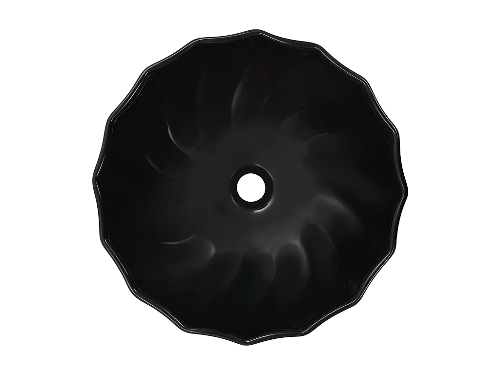 Lavabo 46x17 cm cerámica negro ES66294