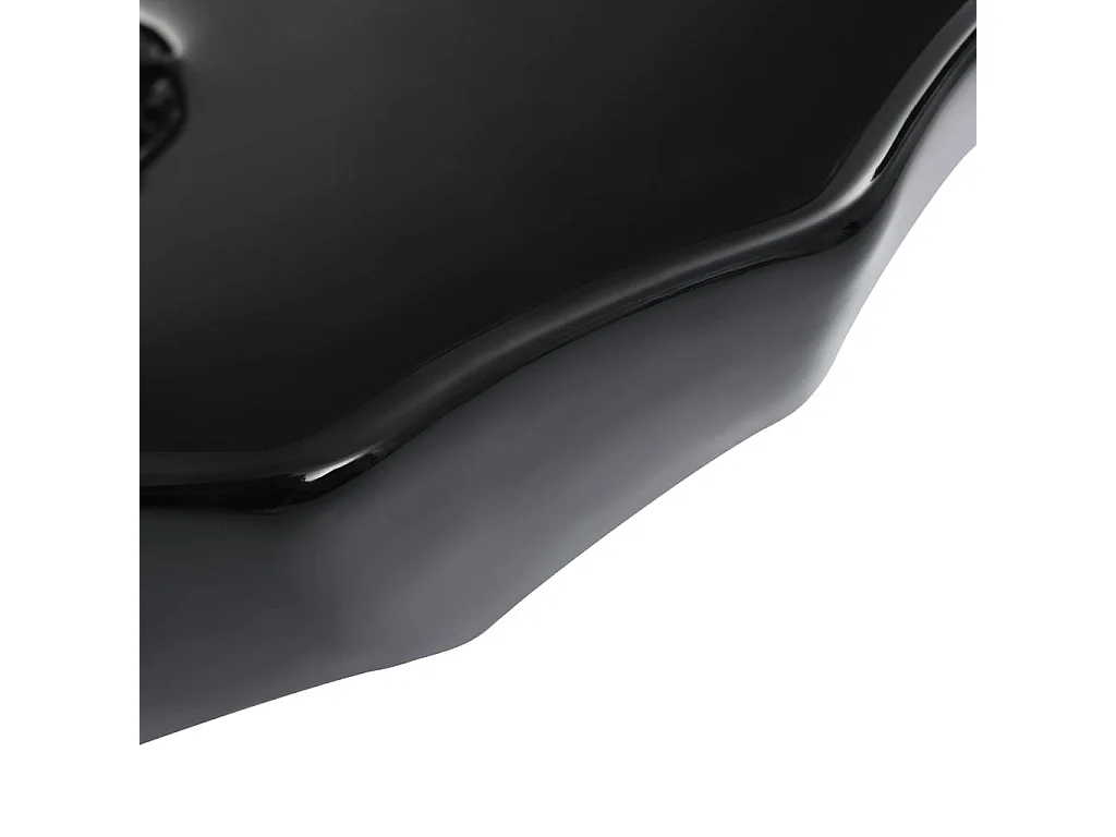 Lavabo 46x17 cm cerámica negro ES66294