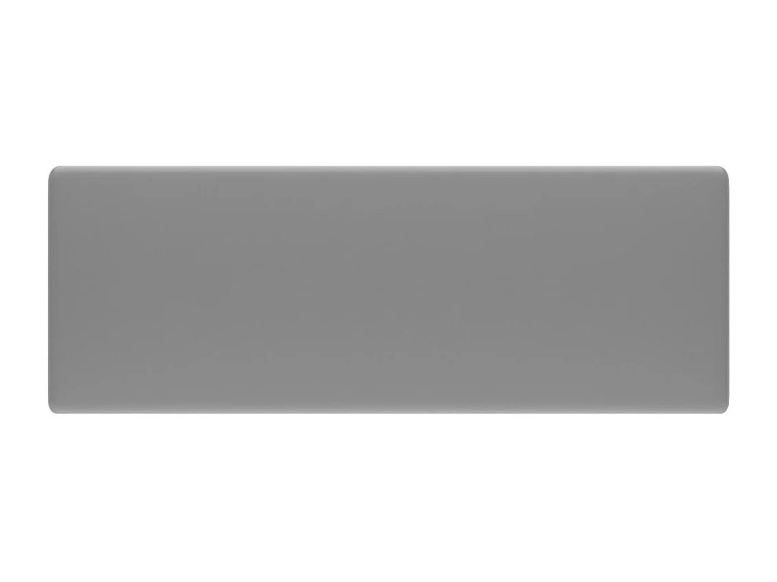 Vasque carré à trop-plein Gris clair mat 41x41 cm Céramique WVGQ5081