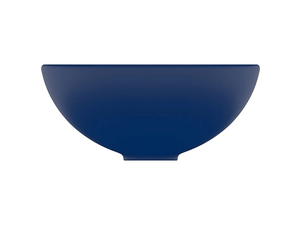 Lavabo de lujo redondo cerámica azul oscuro mate 32,5x14 cm ES172507