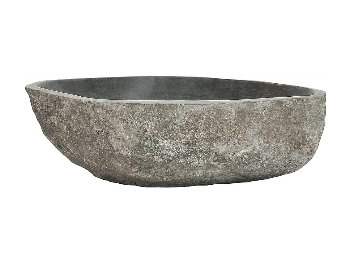 Vasque en pierre de rivière Ovale 45-53 cm  WVGQ8445
