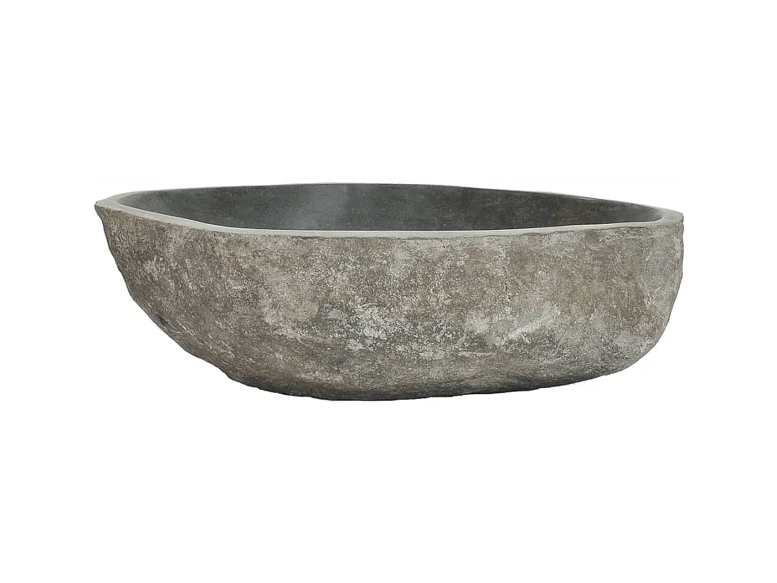 Lavabo de piedra de río ovalado 45-53 cm ES66599