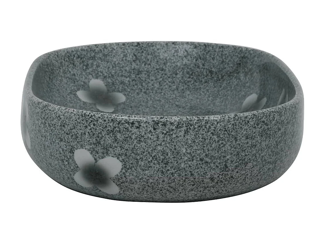 Lavabo sobre encimera ovalado cerámica azul 59x40x14 cm ES66352