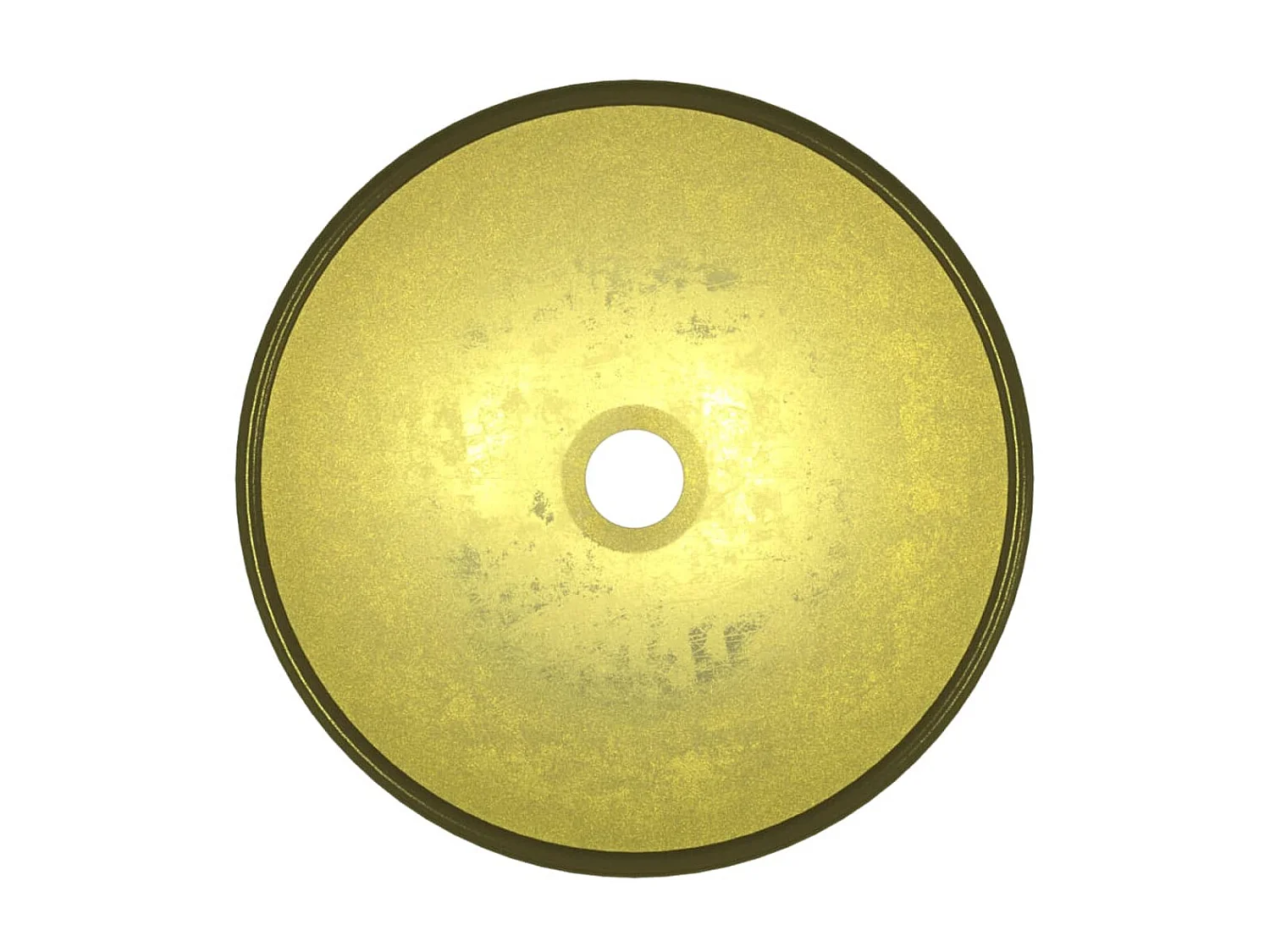 Vasque Verre trempé 35x12 cm Doré WVGQ8131