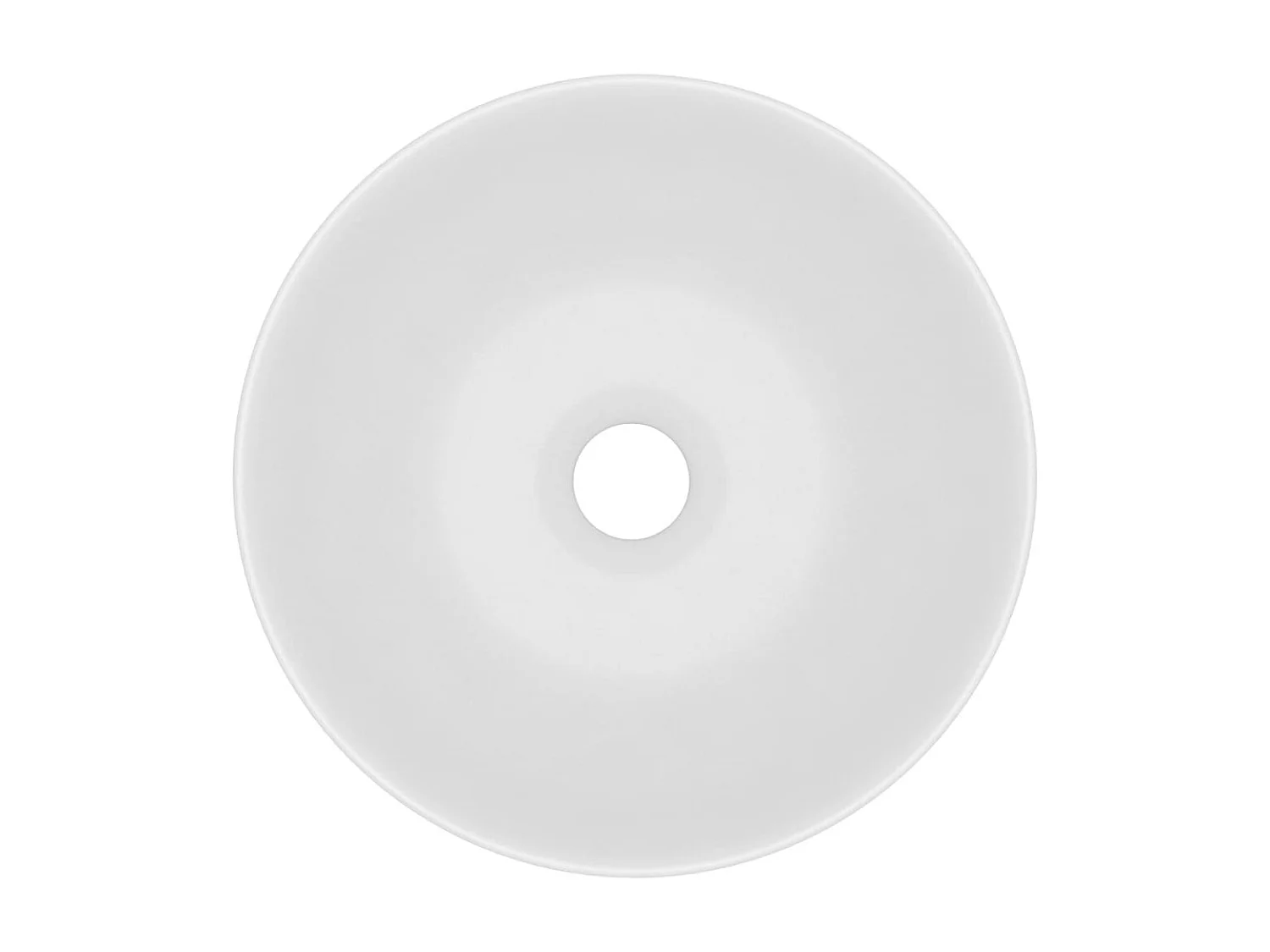Vasque de salle de bain Céramique Blanc mat Rond WVGQ8785