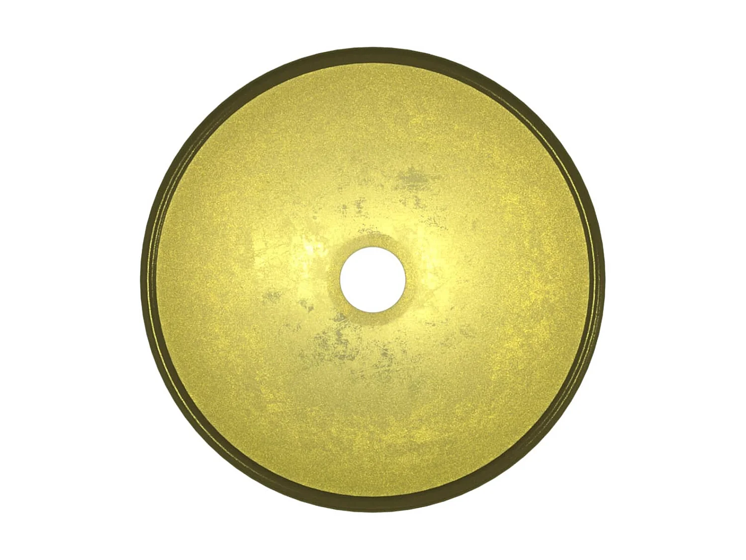 Lavabo de vidrio templado dorado 30x12 cm ES66634