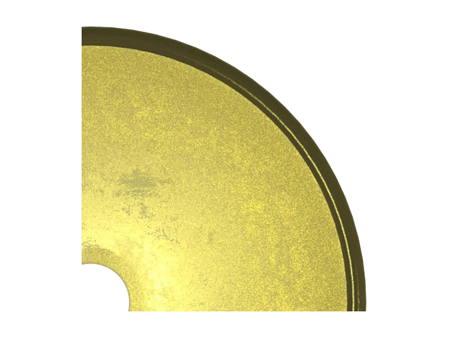 Lavabo de vidrio templado dorado 30x12 cm ES66634