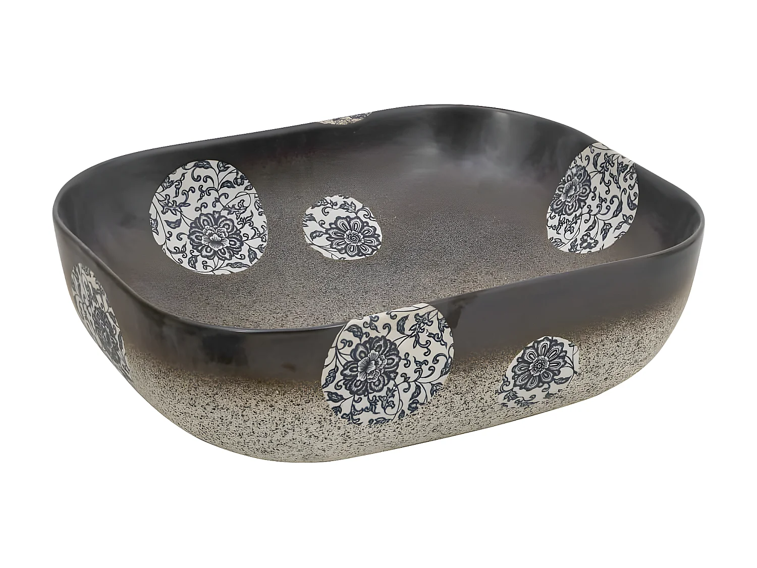 Lavabo encimera rectangular cerámica multicolor 48x37,5x13,5cm ES66249