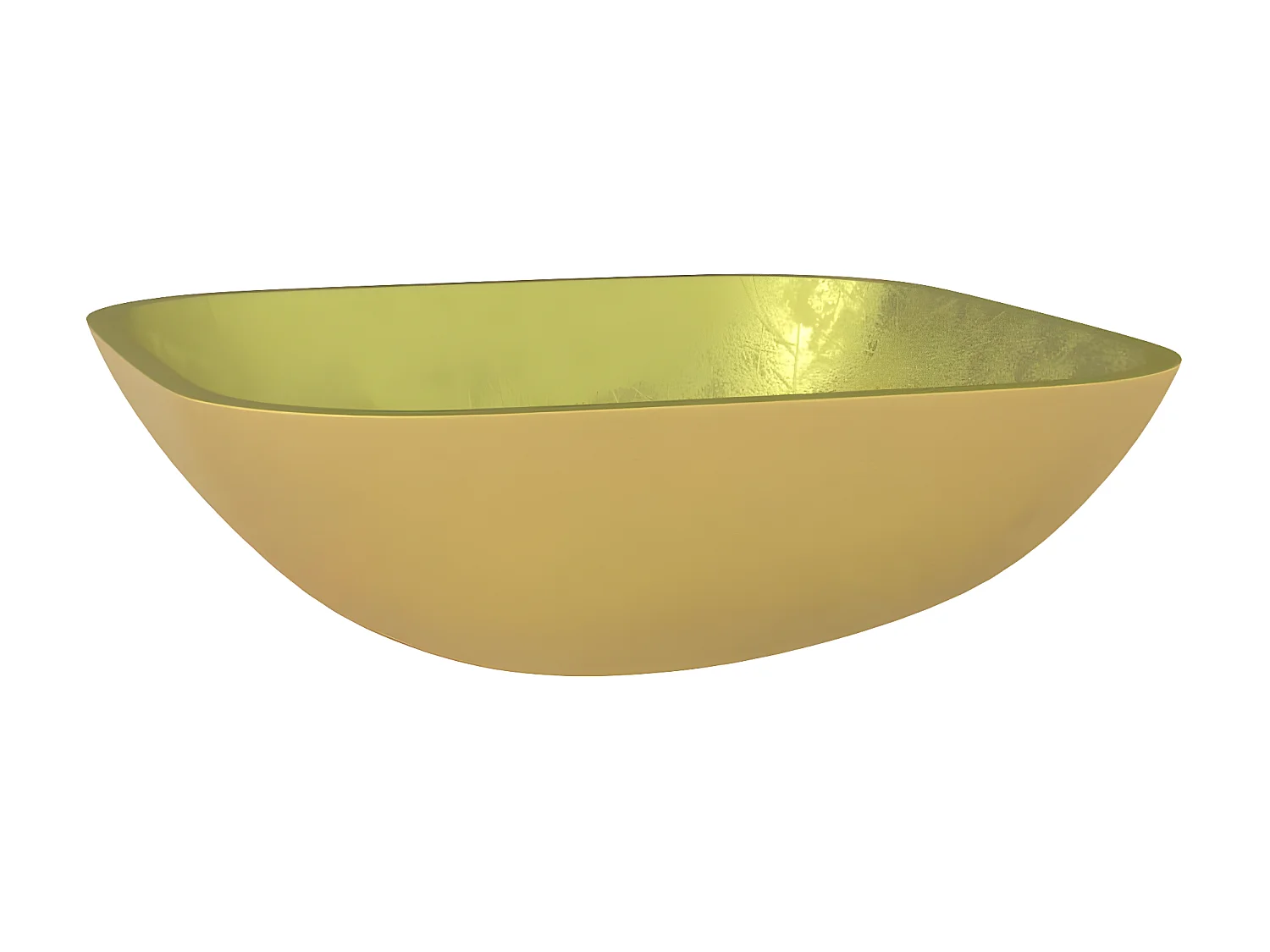 Vasque Verre 42x42x14 cm Doré WVGQ1822