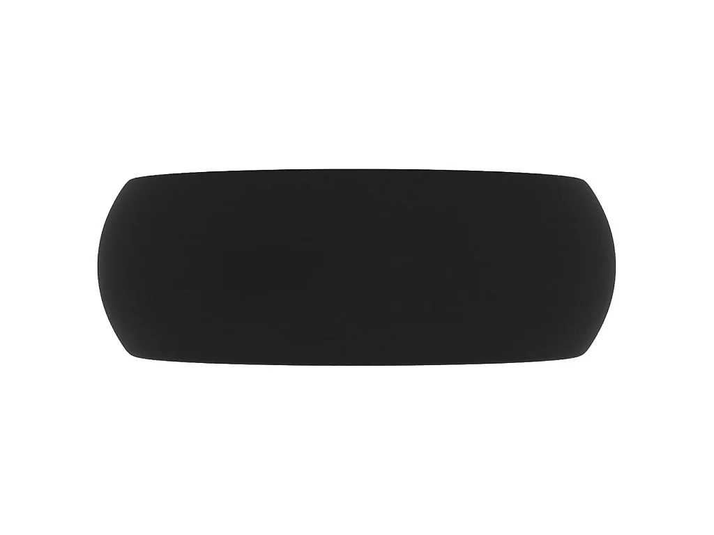 Vasque rond de luxe Noir mat 40x15 cm Céramique WVGQ3785
