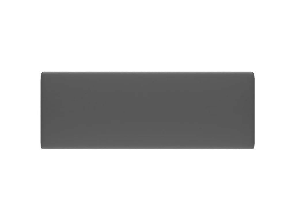 Vasque carré à trop-plein Gris foncé mat 41x41 cm Céramique WVGQ8627