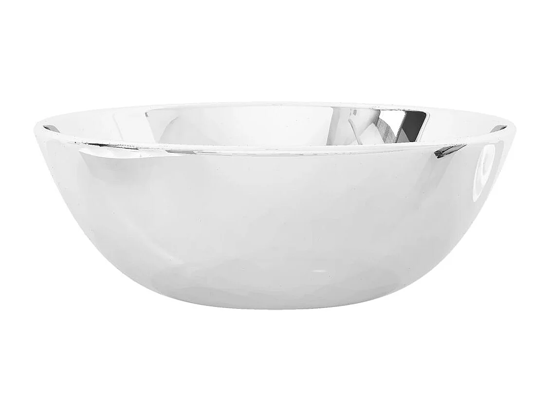 Lavabo de cerámica plateado 28x10 cm ES66577