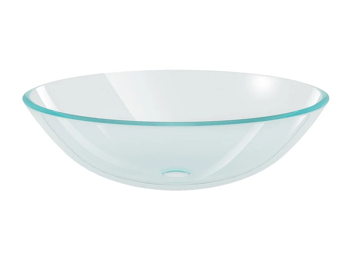 Vasque Verre trempé 42 cm Transparent WVGQ6967