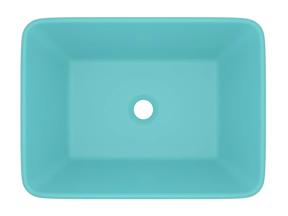 Lavabo de lujo cerámica verde claro mate 41x30x12 cm ES66486