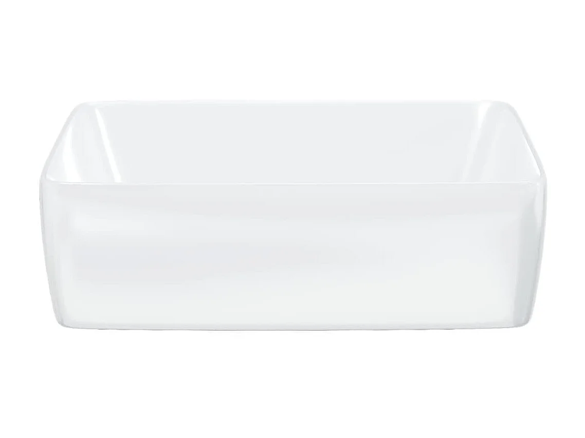 Vasque blanc 48x37x13 cm céramique rectangle WVGQ8211
