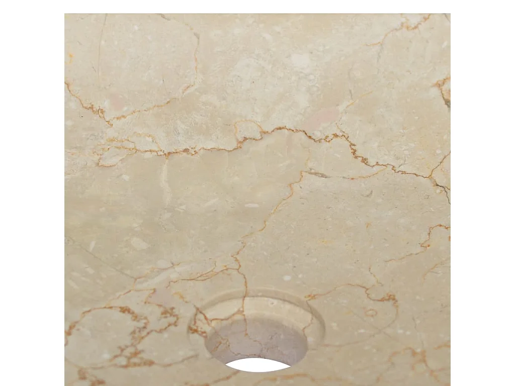 Lavabo crema mármol 40x40x10 cm ES66334