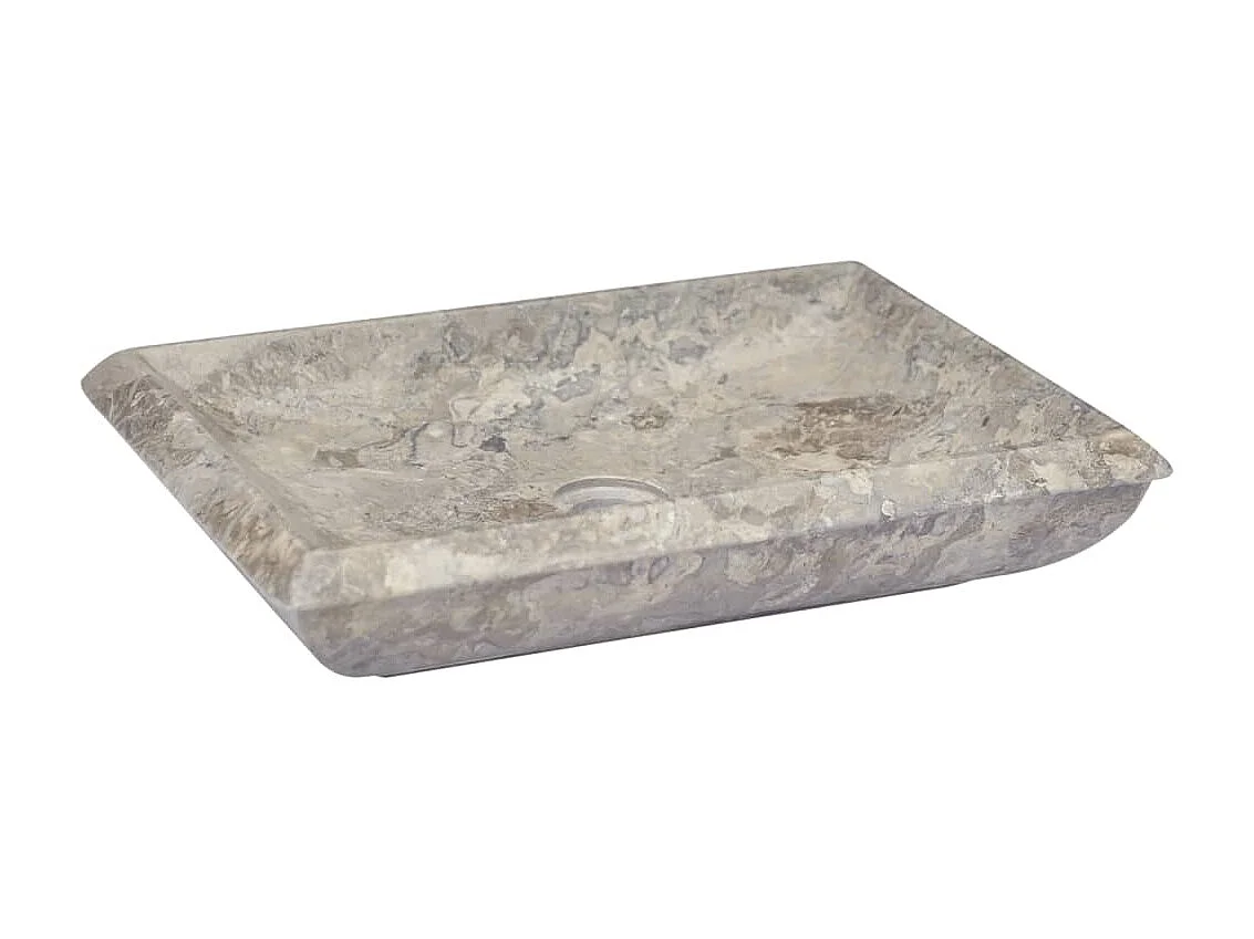 Lavabo gris mármol 50x35x10 cm ES66491