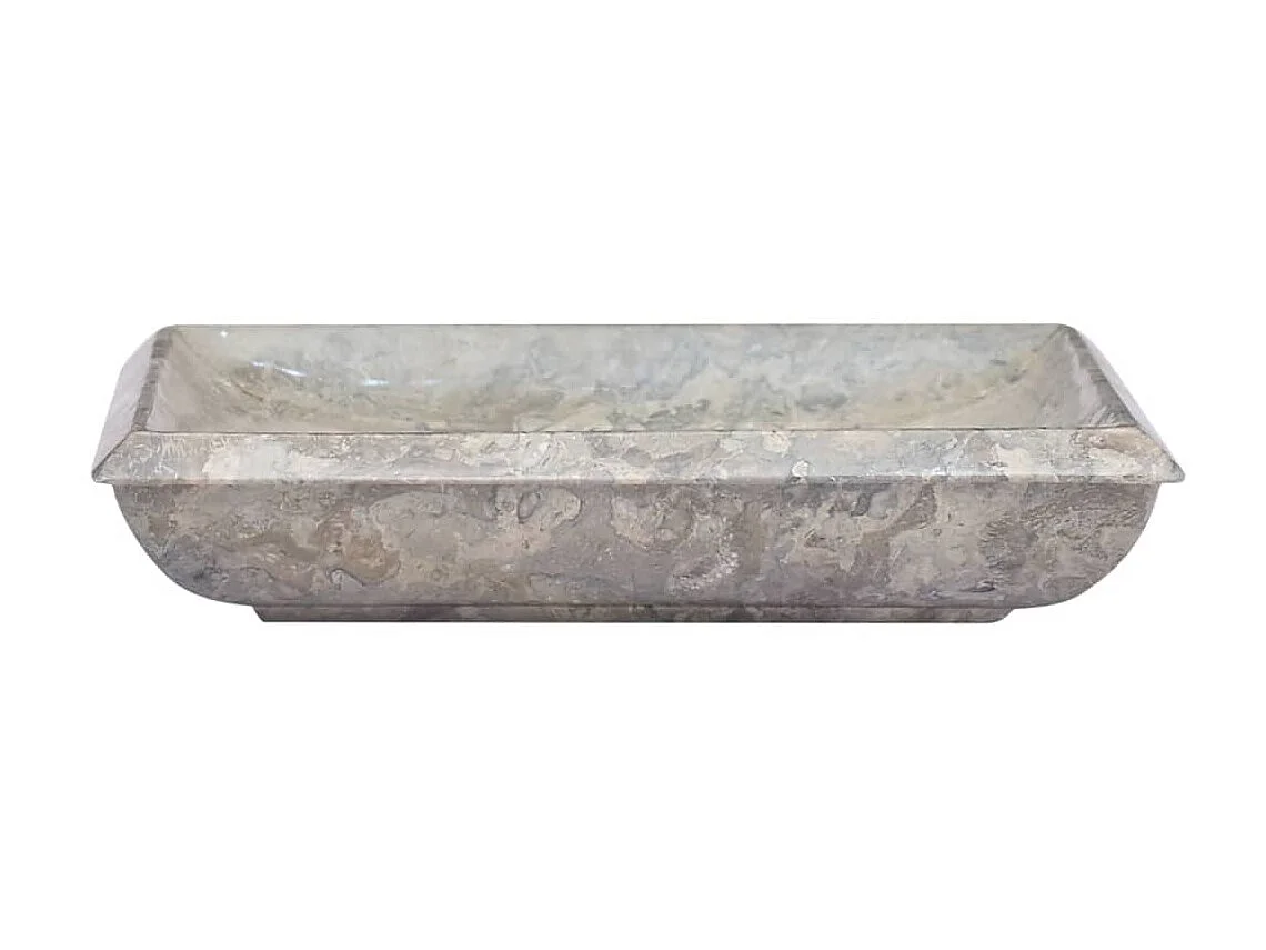Lavabo gris mármol 50x35x10 cm ES66491