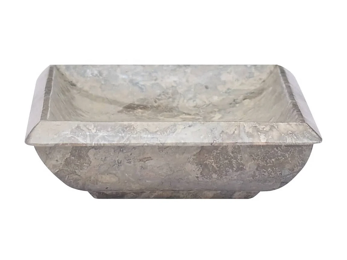 Lavabo gris mármol 50x35x10 cm ES66491