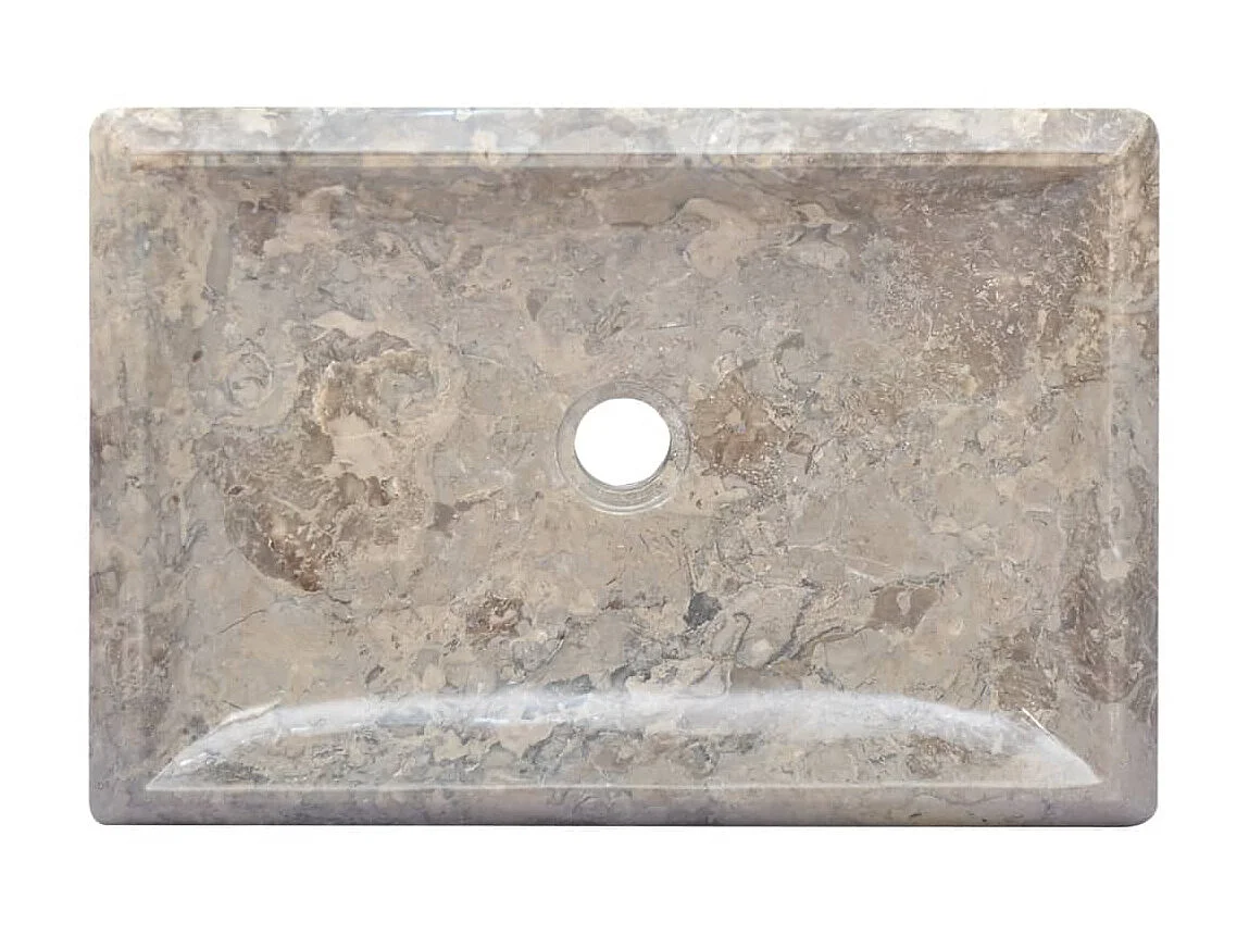 Lavabo gris mármol 50x35x10 cm ES66491