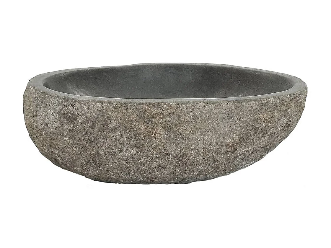 Lavatório de pedra do rio oval (29-38)x(24-31) cm PT473823
