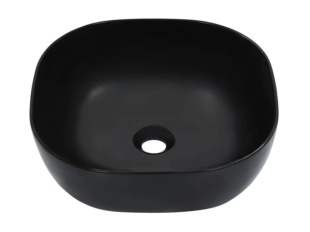 Vasque 42,5x42,5x14,5 cm Céramique Noir WVGQ8120