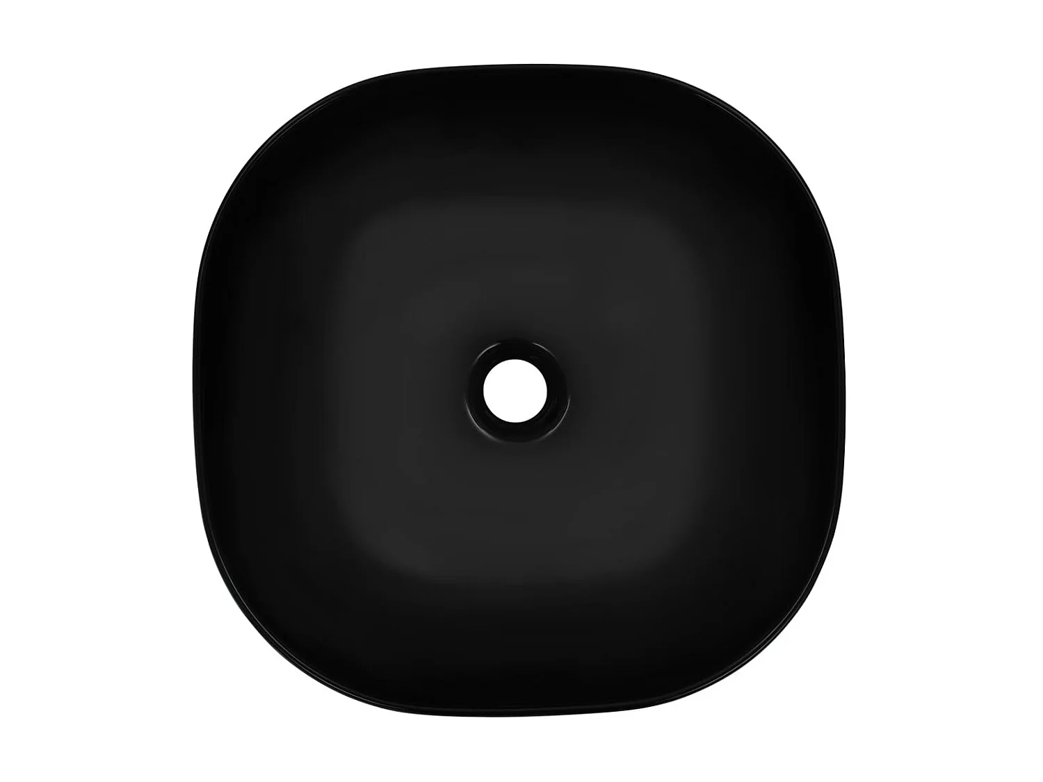 Vasque 42,5x42,5x14,5 cm Céramique Noir WVGQ8120