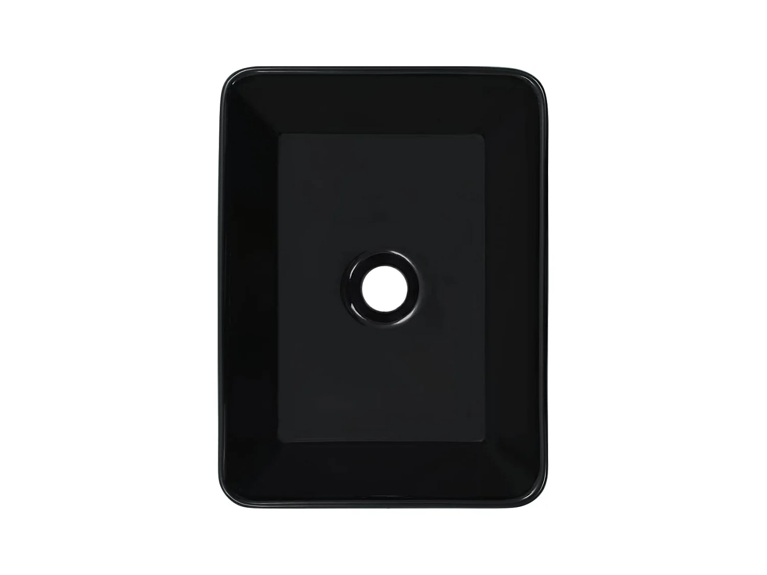 Vasque 40x30x13 cm Céramique Noir WVGQ9018