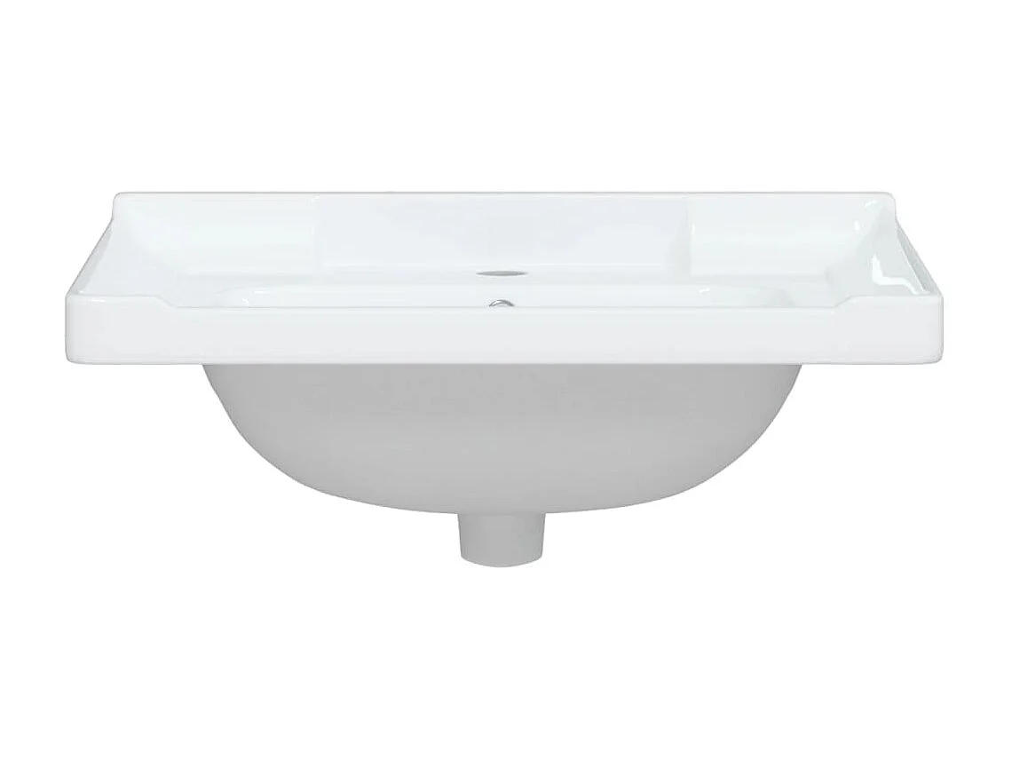 Vasque blanc 61x48x23cm rectangulaire céramique WVGQ7451