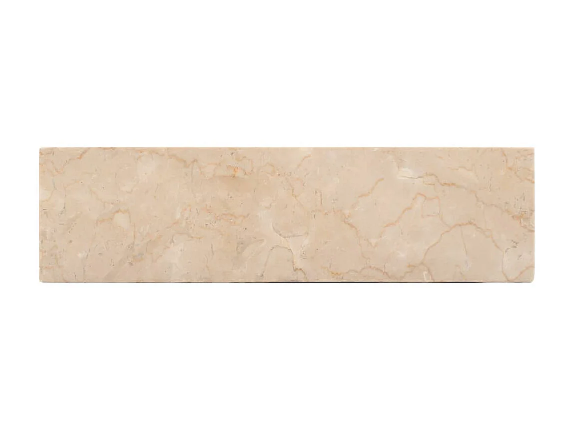 Lavatório 45x30x12 cm mármore creme brilhante PT218159