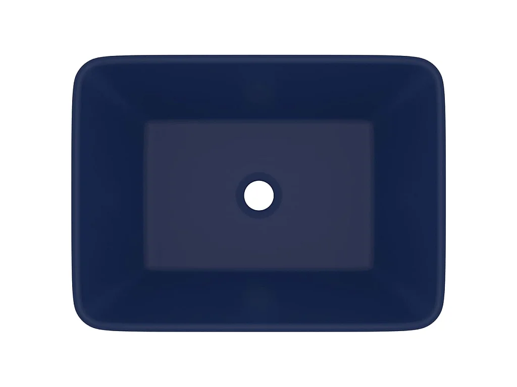 Lavabo de lujo de cerámica azul oscuro mate 41x30x12 cm ES66450