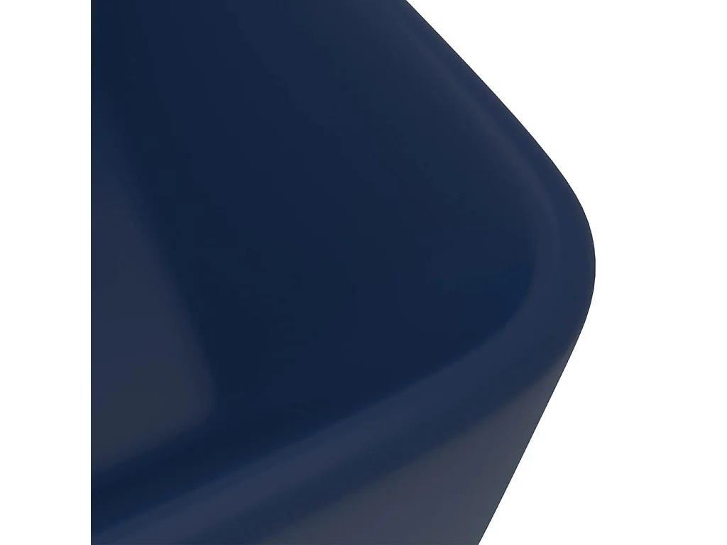 Vasque de luxe Bleu foncé mat 41x30x12 cm Céramique WVGQ3083