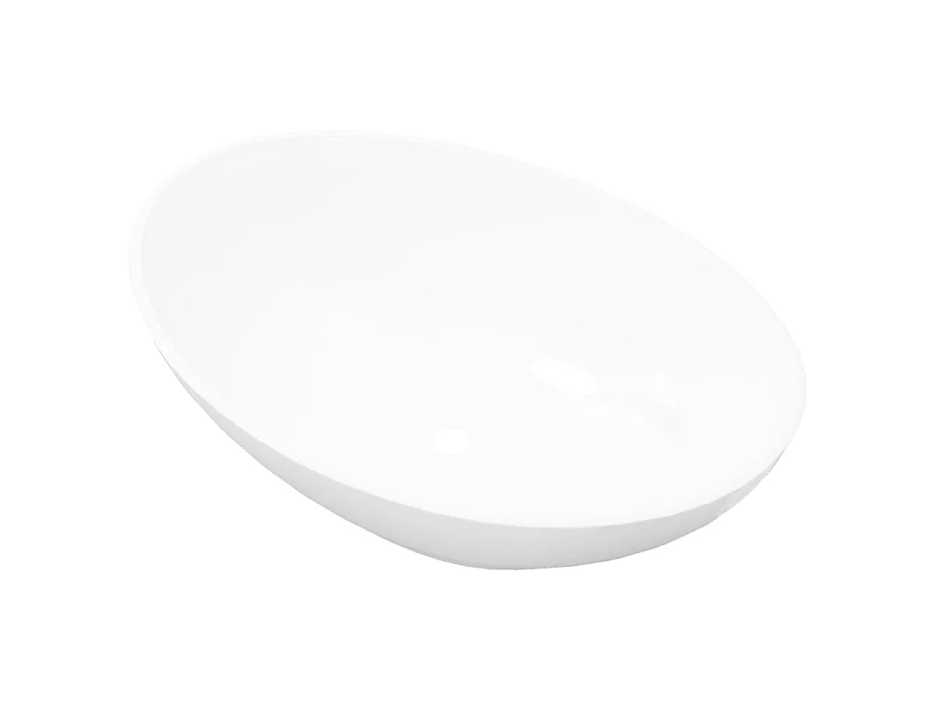 Lavabo ovalado de cerámica blanco 40x33 cm ES66367