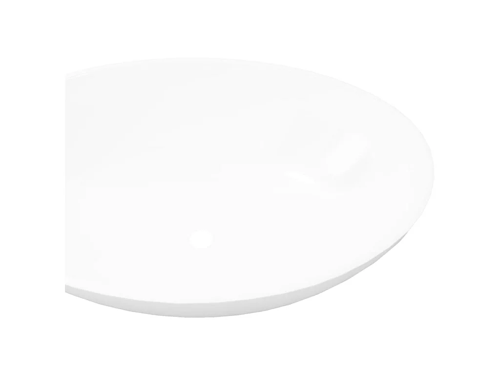 Lavabo ovalado de cerámica blanco 40x33 cm ES66367