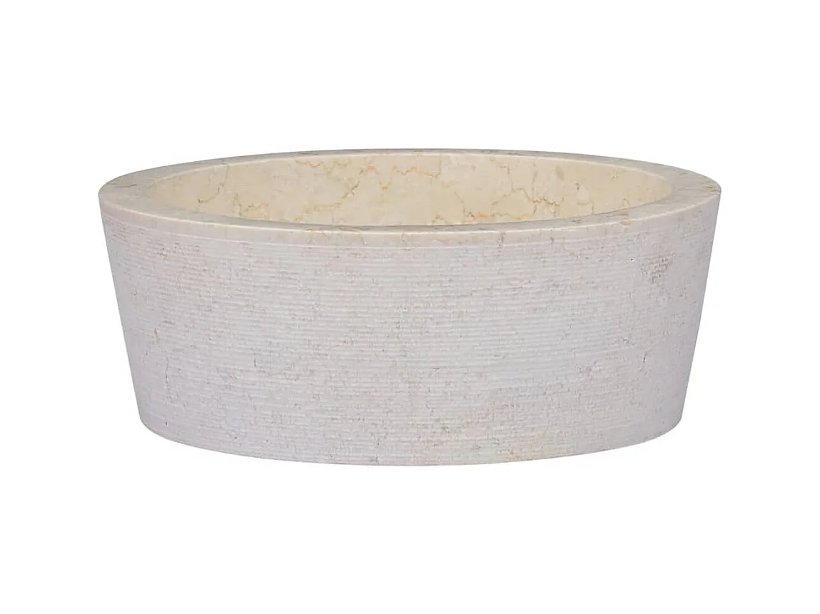 Vasque Crème Ø40x15 cm Marbre WVGQ6617