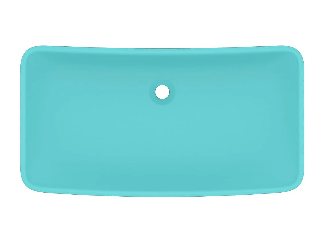 Lavabo  rectangular de lujo cerámica verde claro mate 71x38 cm ES66422