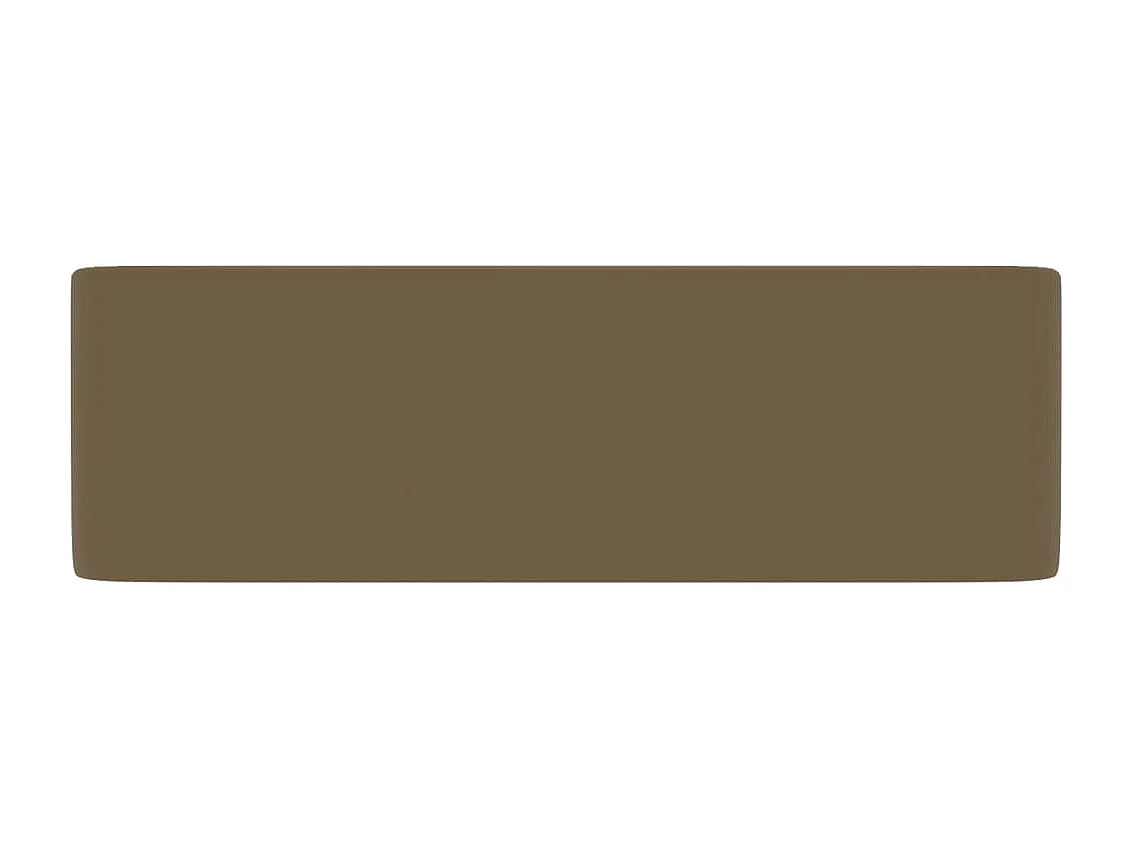 Lavabo de lujo de cerámica crema mate 41x30x12 cm ES66621