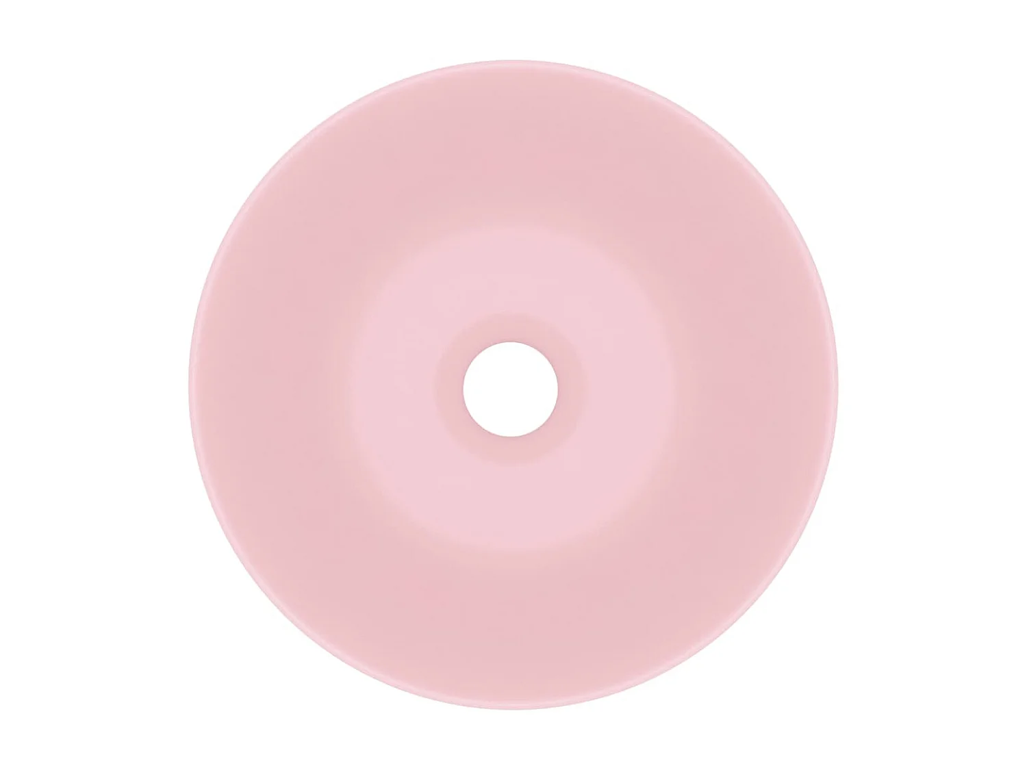 Vasque de salle de bain Céramique Rose mat Rond WVGQ7428