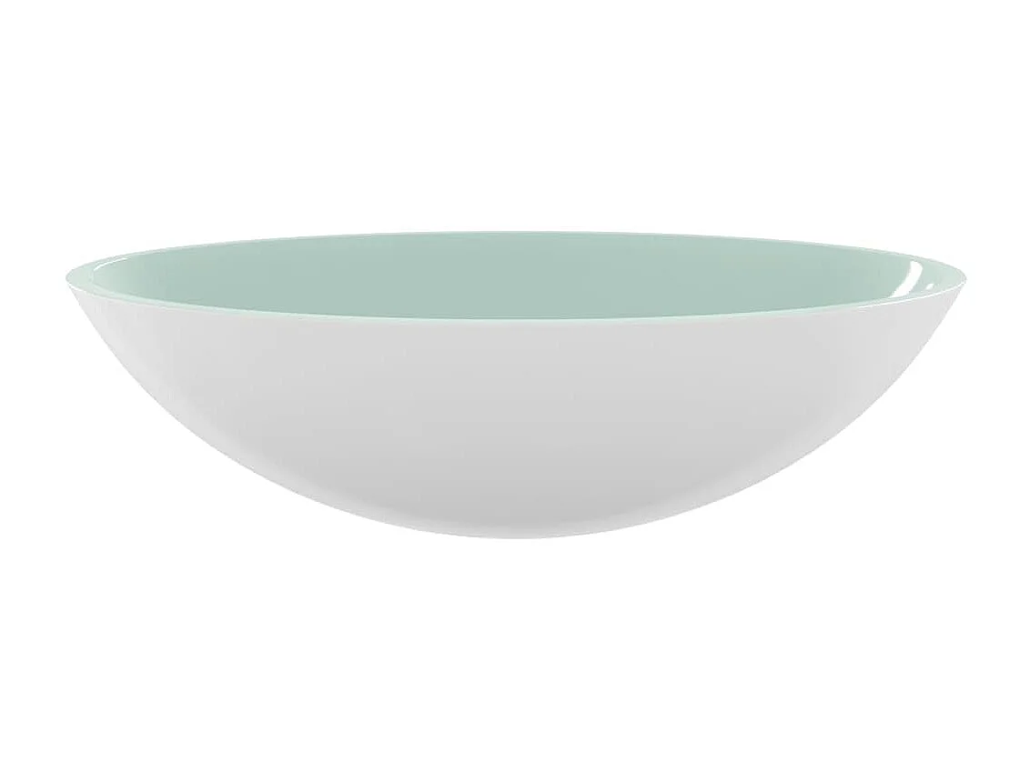 Lavatório 50x37x14 cm vidro branco PT789965