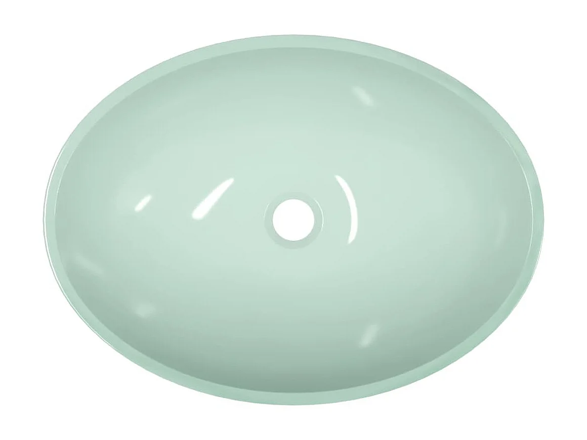 Vasque Verre 50x37x14 cm Blanc WVGQ8952