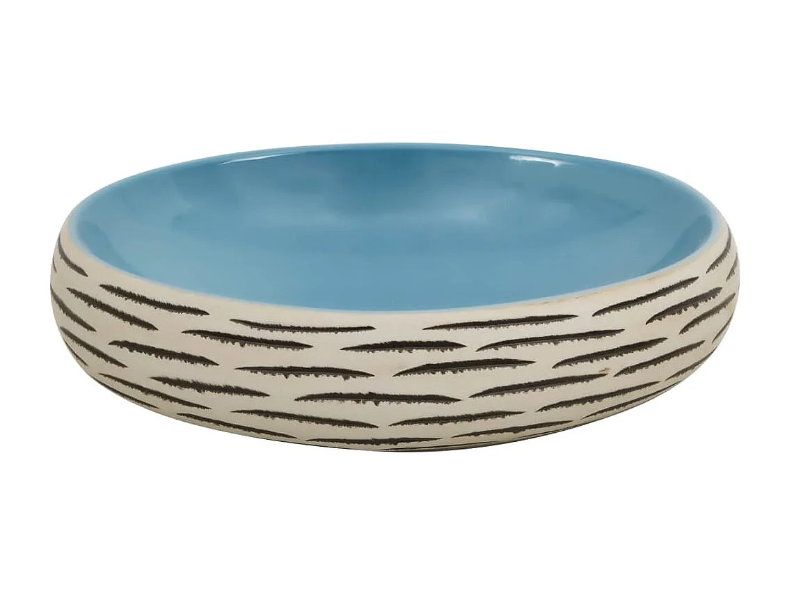 Lavabo sobre encimera ovalado cerámica multicolor 59x40x15 cm ES66522