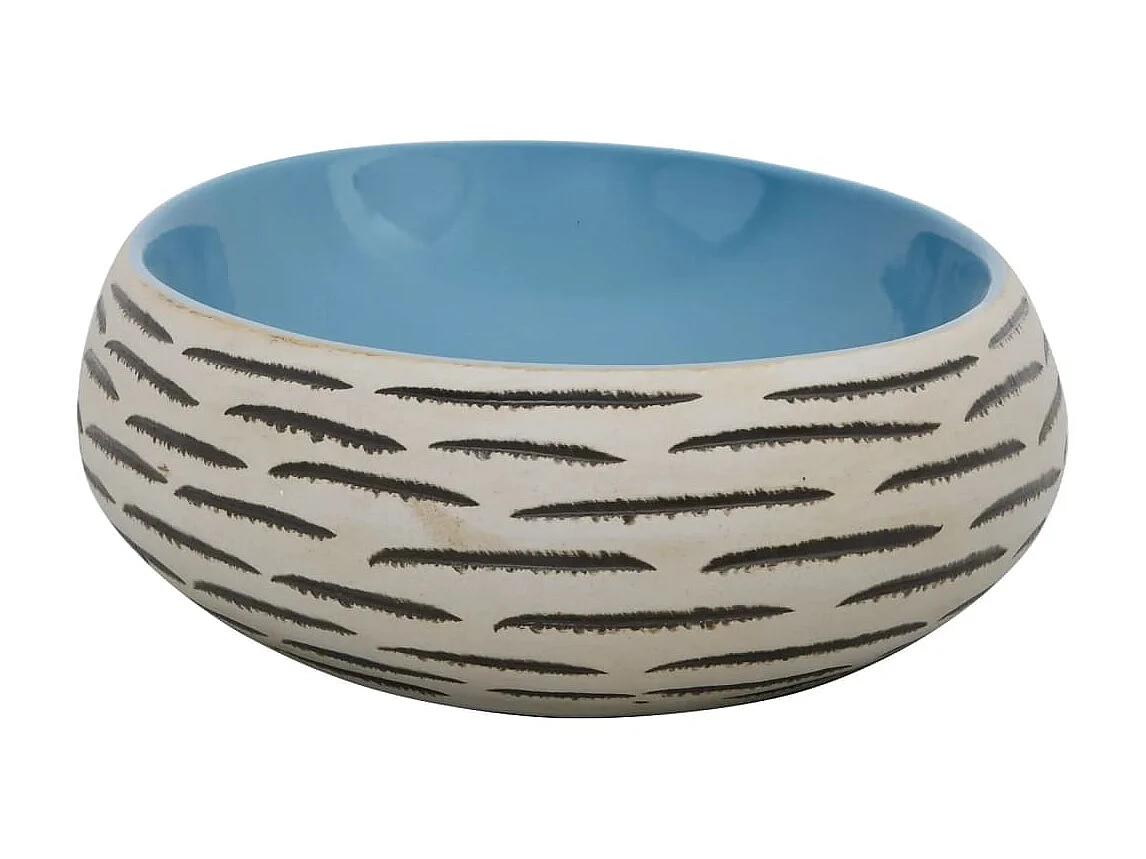 Lavabo sobre encimera ovalado cerámica multicolor 59x40x15 cm ES66522