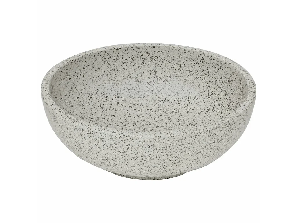 Lavatório de bancada redondo Φ41x14 cm cerâmica cinzento PT241026