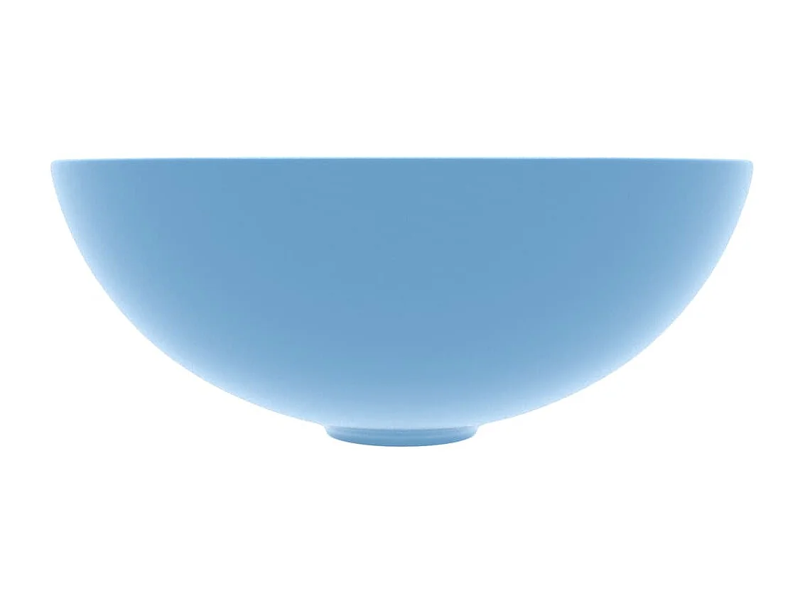 Vasque de salle de bain Céramique Bleu clair Rond WVGQ9988