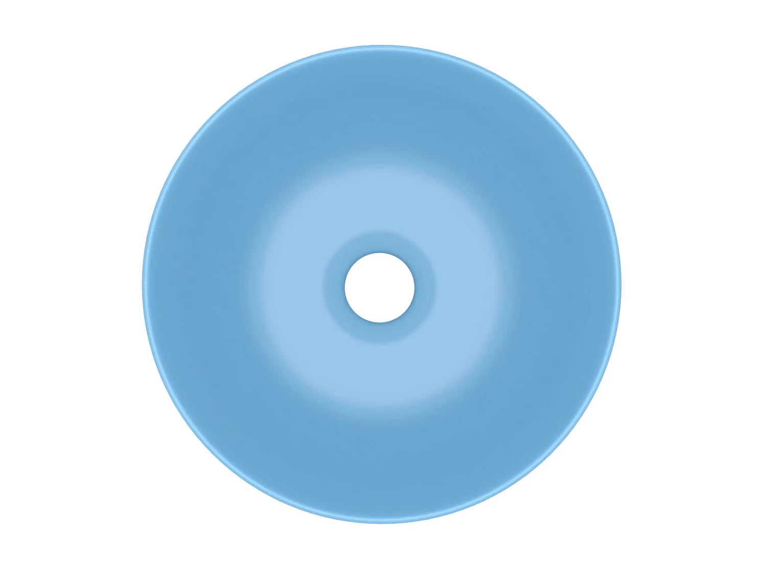 Vasque de salle de bain Céramique Bleu clair Rond WVGQ9988