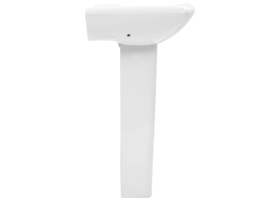 Vasque sur pied avec socle Céramique Blanc 580x470x200 mm WVGQ3650
