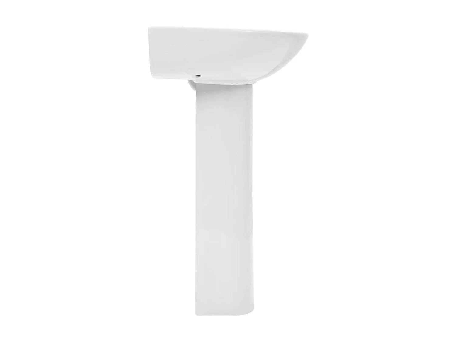 Lavabo de pie de cerámica blanco 520x440x190 mm ES66373