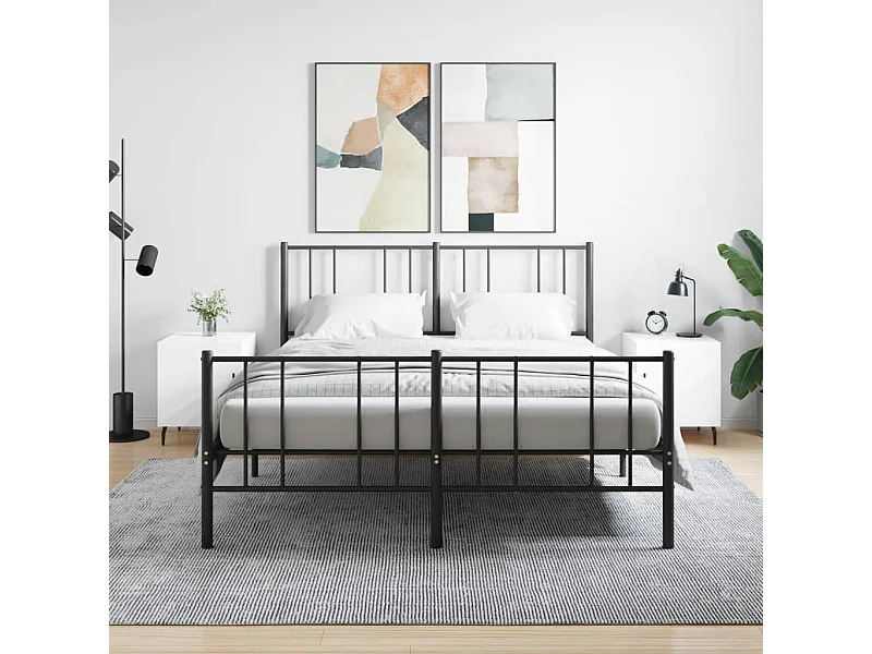 Lot de 2 Tables de chevet blanc brillant 40x40x50 cm WVGQ4127